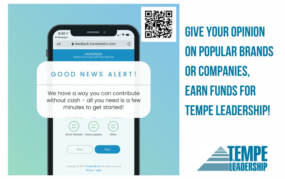 Give to Tempe Leadership Without Spending Your Money!